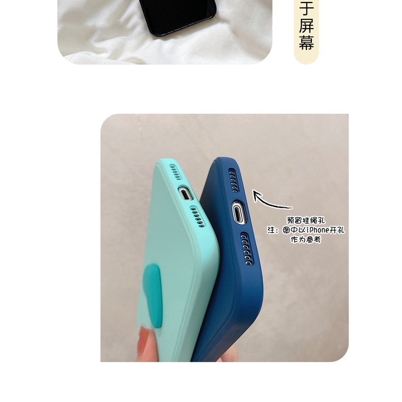 Ốp điện thoại mềm hình trái tim 3D cho OPPO A1K REALME C1 C2 C3 3 5 5I 6I 5S 6 7 7I C11 C12 C15 C17 C20