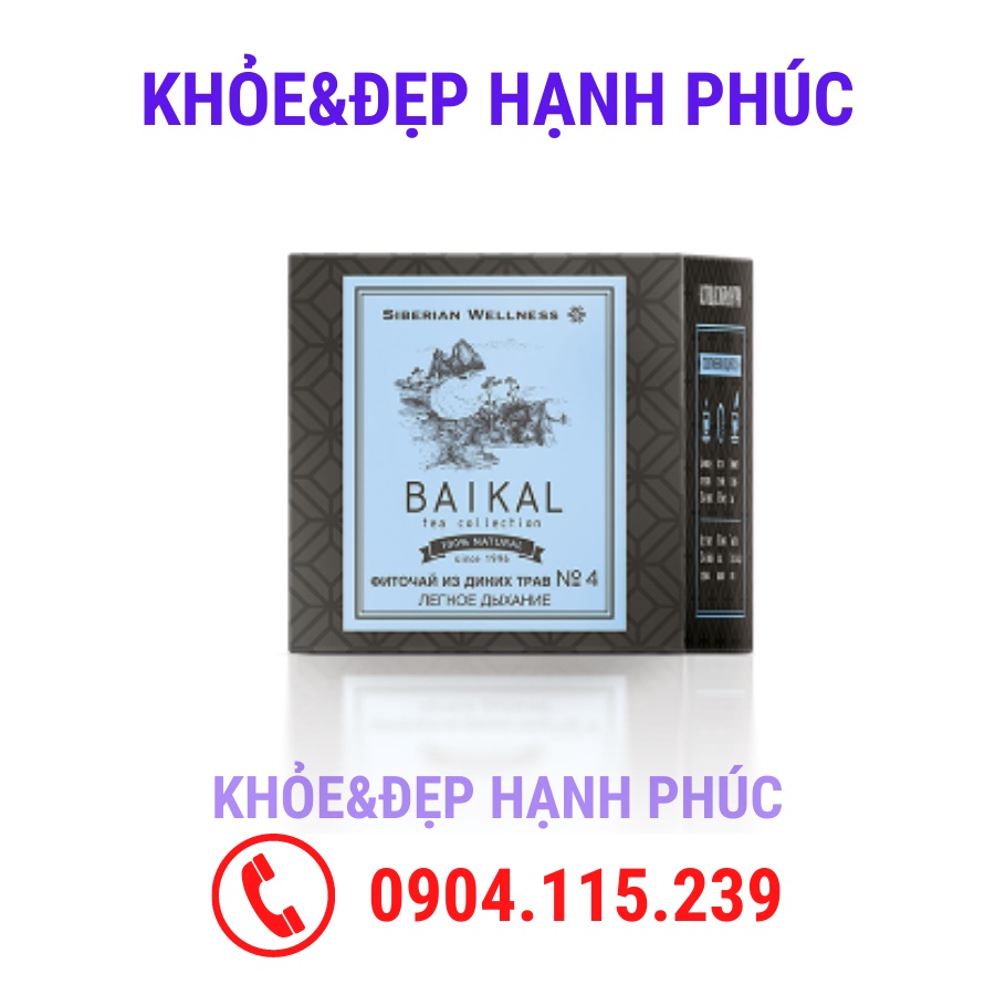 [ Trà Baikan N4 tăng đề kháng ] Thực phẩm bảo vệ sức khỏe Trà thảo mộc Baikal tea collection. Herbal tea №4 – 30 túi/hộp