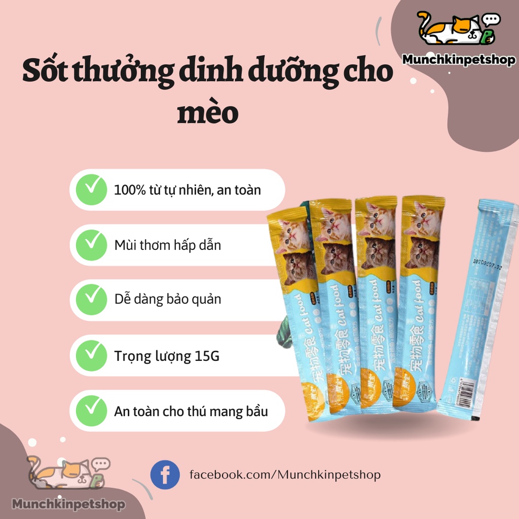 Súp thưởng cho mèo- thanh 15G