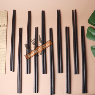 [ VIDEO SẢN PHẨM ] [ SỈ ] Bộ 10 đôi đũa gỗ màu đen cao cấp ĐT03 - Gia dụng bếp