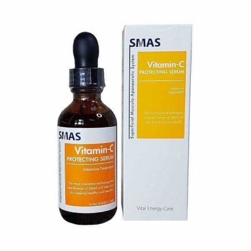 SMAS VITAMIN C Tinh chất vitamin c dưỡng sáng mờ thâm mụn sạm nám tàn nhang 60ml