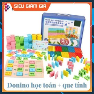 Domino cho bé học toán bằng gỗ 300 chi tiết  -Dog store