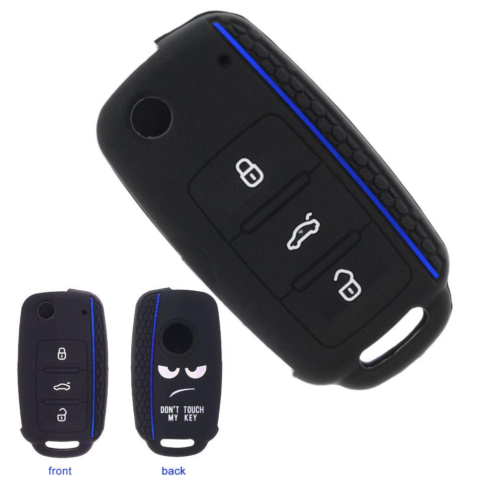 Vỏ Silicon Mềm Bảo Vệ Chìa Khóa Xe Hơi VW Golf Polo