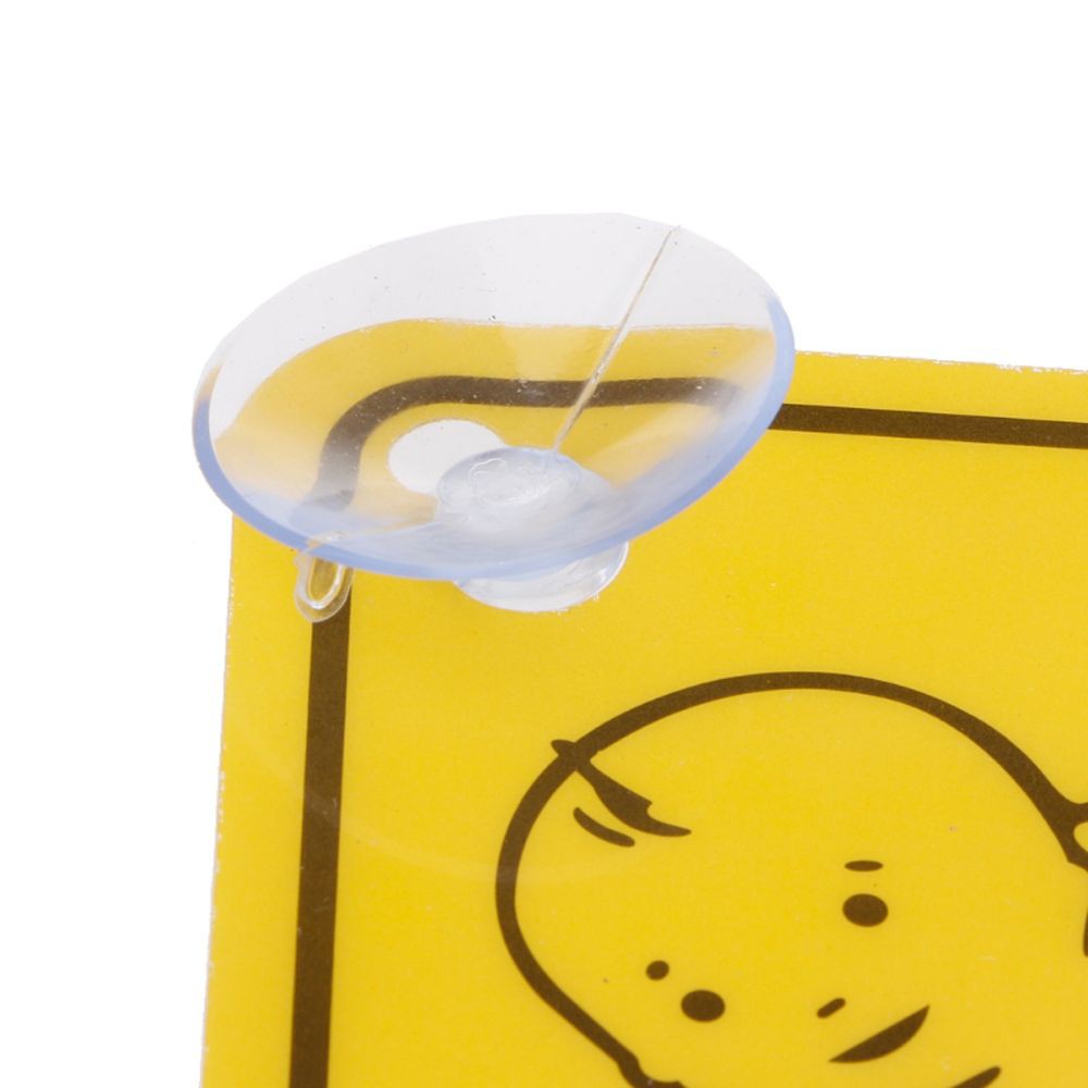 2Pcs Car Sucker Sticker Baby in Car Warning Safety Sign Sticker Vinyl Decal for Car Vehicle Window Sticker