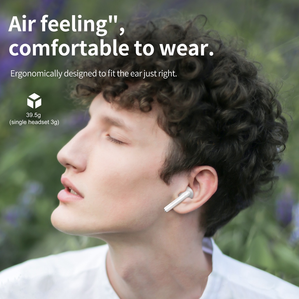 Tai nghe không dây HOCO. EW14 100% TWS bluetooth 5.3 HD giảm tiếng ồn chống thấm nước có mic thích hợp cho Samsung S21