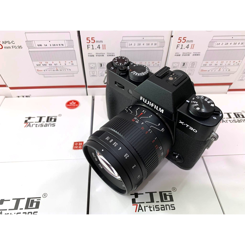 Ống kính MF 7Artisans 55mm f1.4 Mark II cho Sony E, Fujifilm X, Olympus M43, Canon EOS-M và Nikon Z