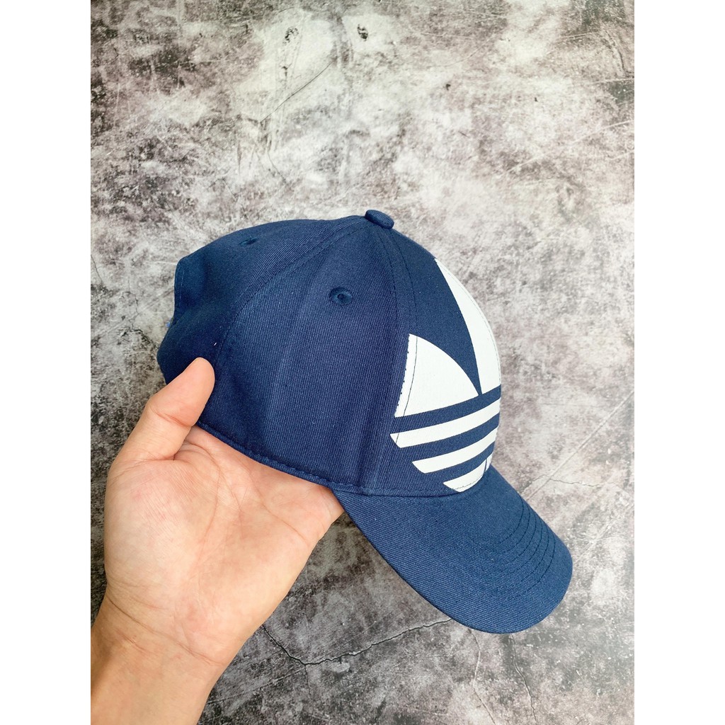⚡️ [ Ảnh Thật ] Mũ / Nón thể thao Adidas RELAXED BIG TREFOIL HAT - Navy | CM3917 / HÀNG XUẤT DƯ XỊN | SẴN HÀNG