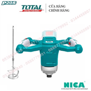 Máy trộn sơn total tmxli2001 pin 20v dùng pin 20v, tốc độ không tải 0-650rpm, cốt m14, không bao gồm pin sạc