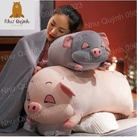 Bộ Chăn Gối văn phòng đa năng hình thú đáng yêu heo buồn ngủ siêu dễ thương Như Quỳnh