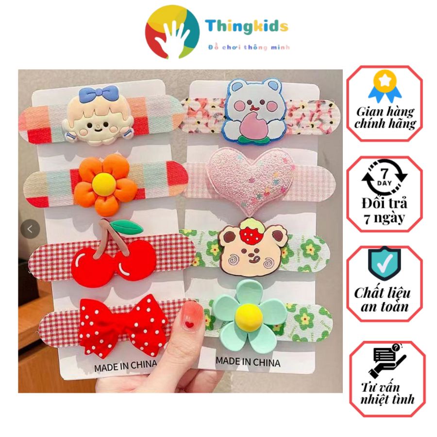 Miếng dán tóc mái dùng tạo kiểu không làm tổn thương tóc tiện lợi cho bé gái - Thingkids