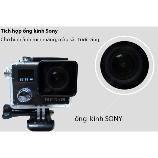 Camera Hành Trình Gecko S1 Độ PG 4k Chống Rung - Tặng Hộp Đựng Chống Sốc Lớn Chính Hãng . Chuẩn Hãng Thơm Lâu