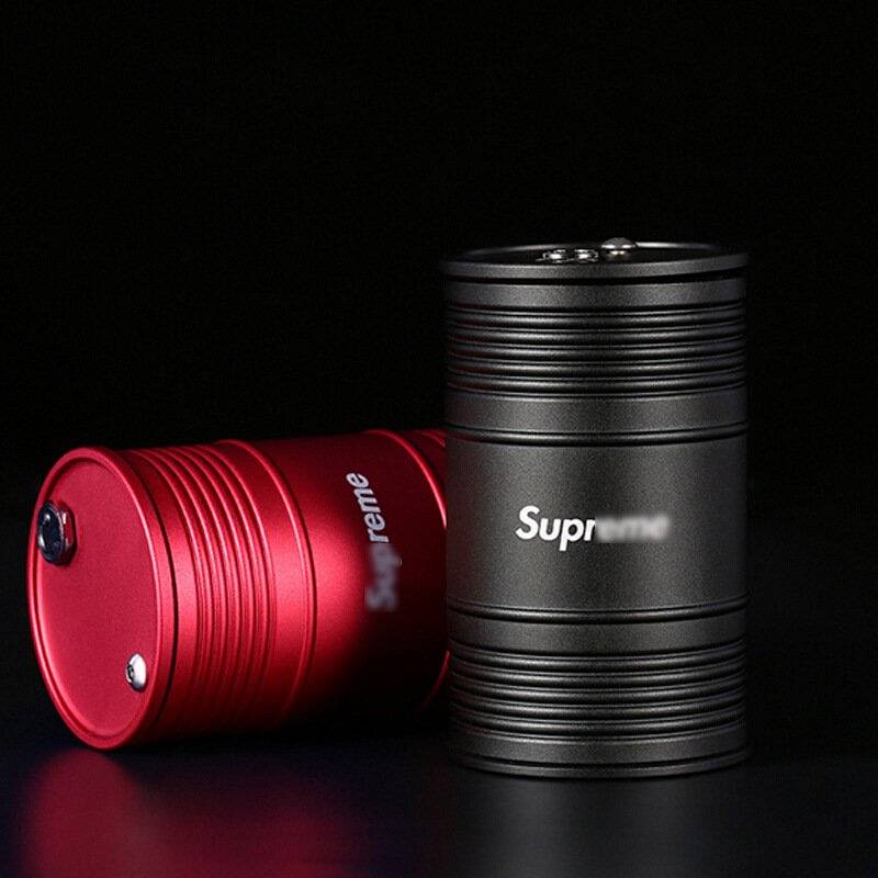 Gạt tàn thuốc có nắp đậy đa năng in logo supreme thời trang cho xe hơi