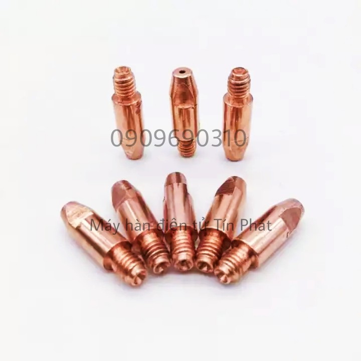 Vĩ 10 béc hàn Mig loại M6x28 dùng cho súng hàn 24KD