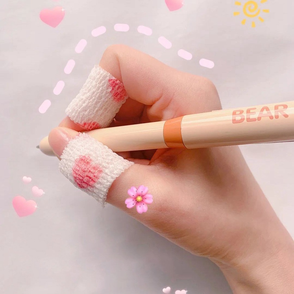 Băng quấn ngón tay tự dính nhiều màu sắc dễ thương co giãn dành cho học sinh