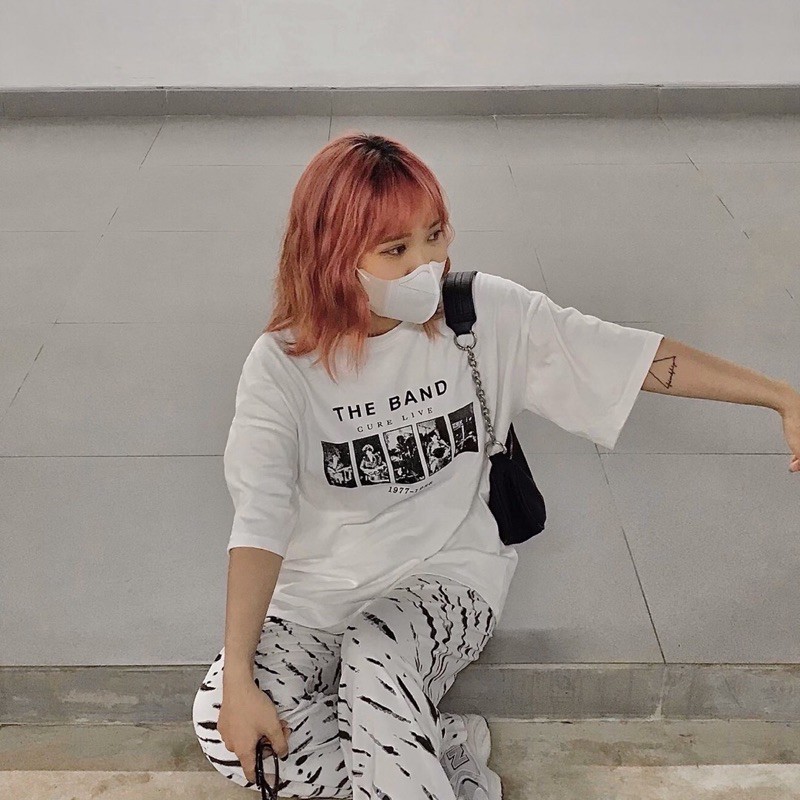 Áo phông unisex tay lỡ form rộng kiểu dáng hàn quốc cho nam nữ nhiều mẫu làm áo đôi cực cá tính AH3158 Queenshop
