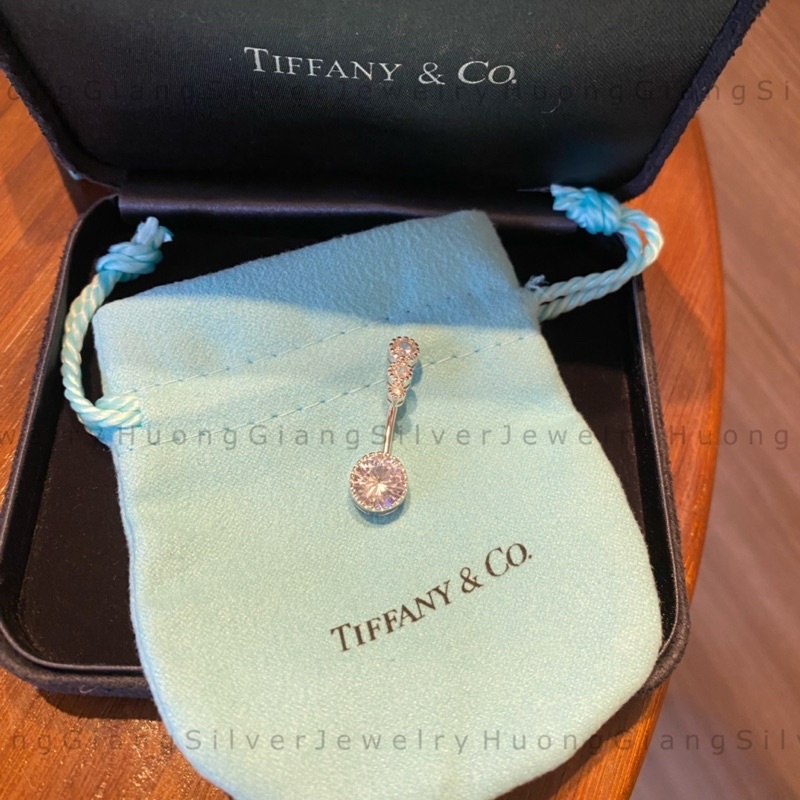 Khuyên rốn dáng mới 9mm Bạc s925 xi kim - HuongGiangSilver