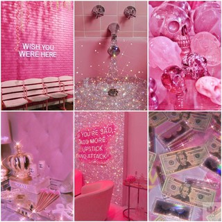 Bộ 6 Áp phích - Poster Pinky Style - Phong cách màu hồng 1