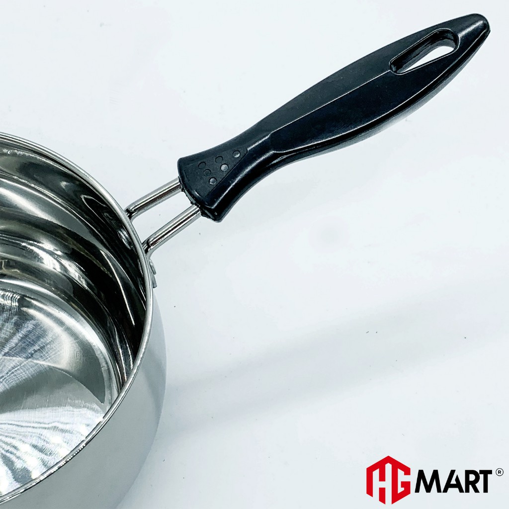 Nồi nấu cháo bột cho bé inox 304 2 đáy bếp từ nắp kính chống nóng HG Mart [Bảo hành 12 tháng]