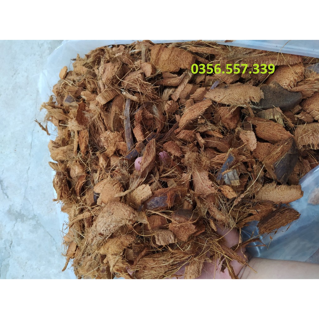 Vỏ Dừa Cắt Miếng Trồng Lan, Hoa Kiểng - Hàng xuất khẩu Nhật Bản - Giá thể trồng Lan, Hoa Kiểng đã qua xử lý (bán lẻ)