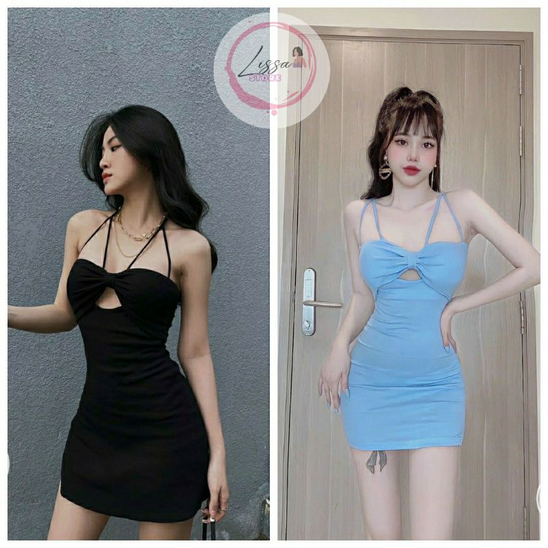 Đầm body đầm ôm cột dây kiểu mới cực sexy nóng bỏng Đ21 (giá sỉ) Lissa