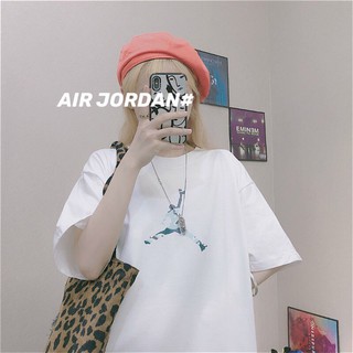 (ORDER-sẵn M)Áo phông ngắn tay Thể thao in logo Air Jordan Nam Nữ