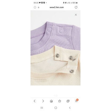 Set 2 áo thun bé trai HM auth