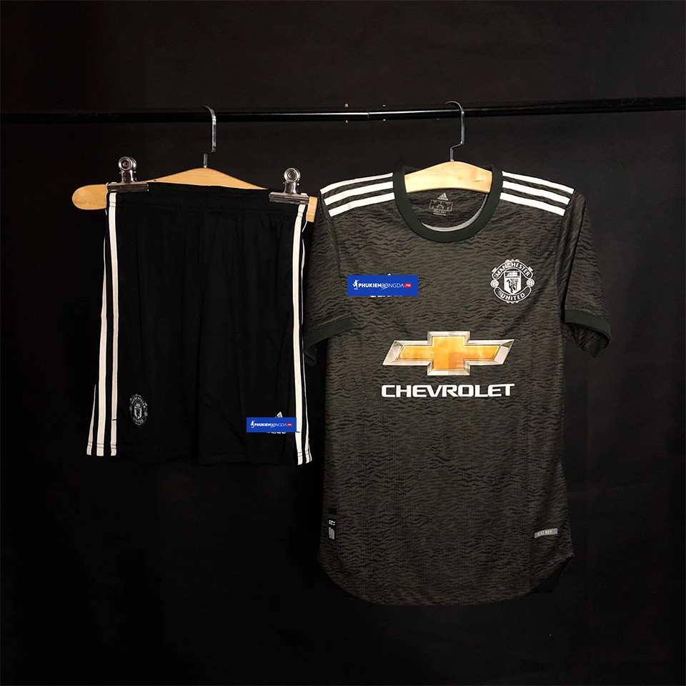 Áo Manchester United rêu đen sân khách 2020-2021, áo MU sân khách 2021 rêu đen ❝Thái Lan❞