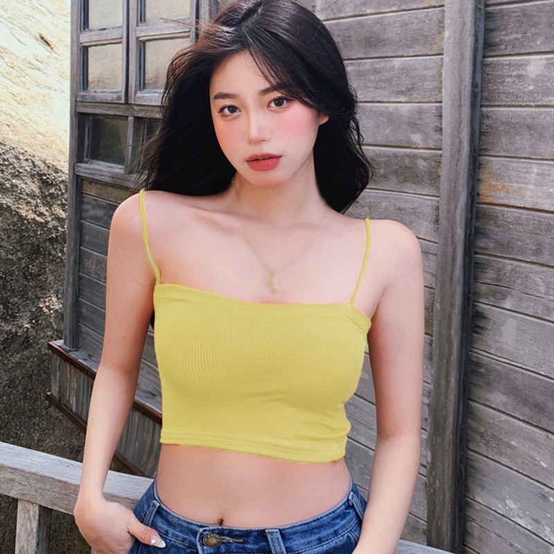 Áo Dây Nữ Cộc Tay Quyến Rũ