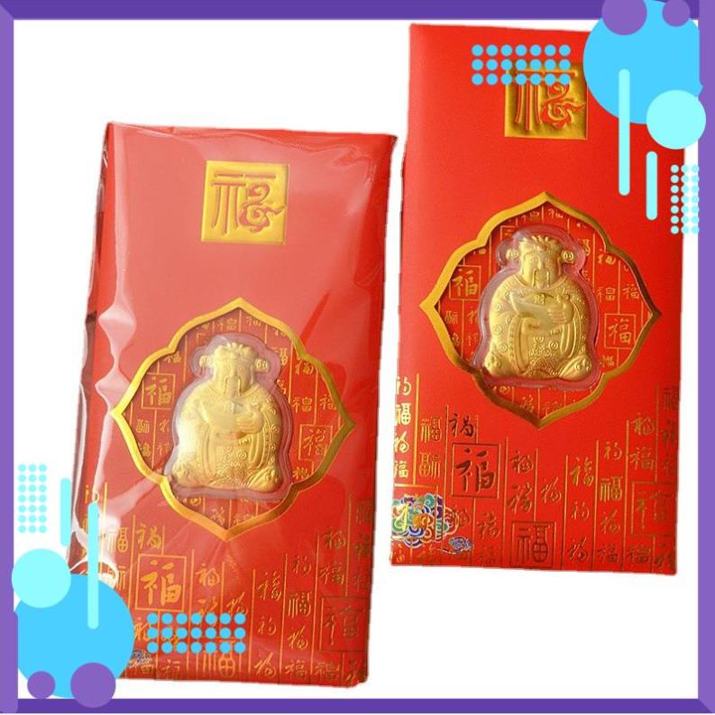 Phong bao lì xì thần tài làm vật phẩm đồ thờ cúng may mắn lấy lộc Bao đẹp mẫu mới 2022