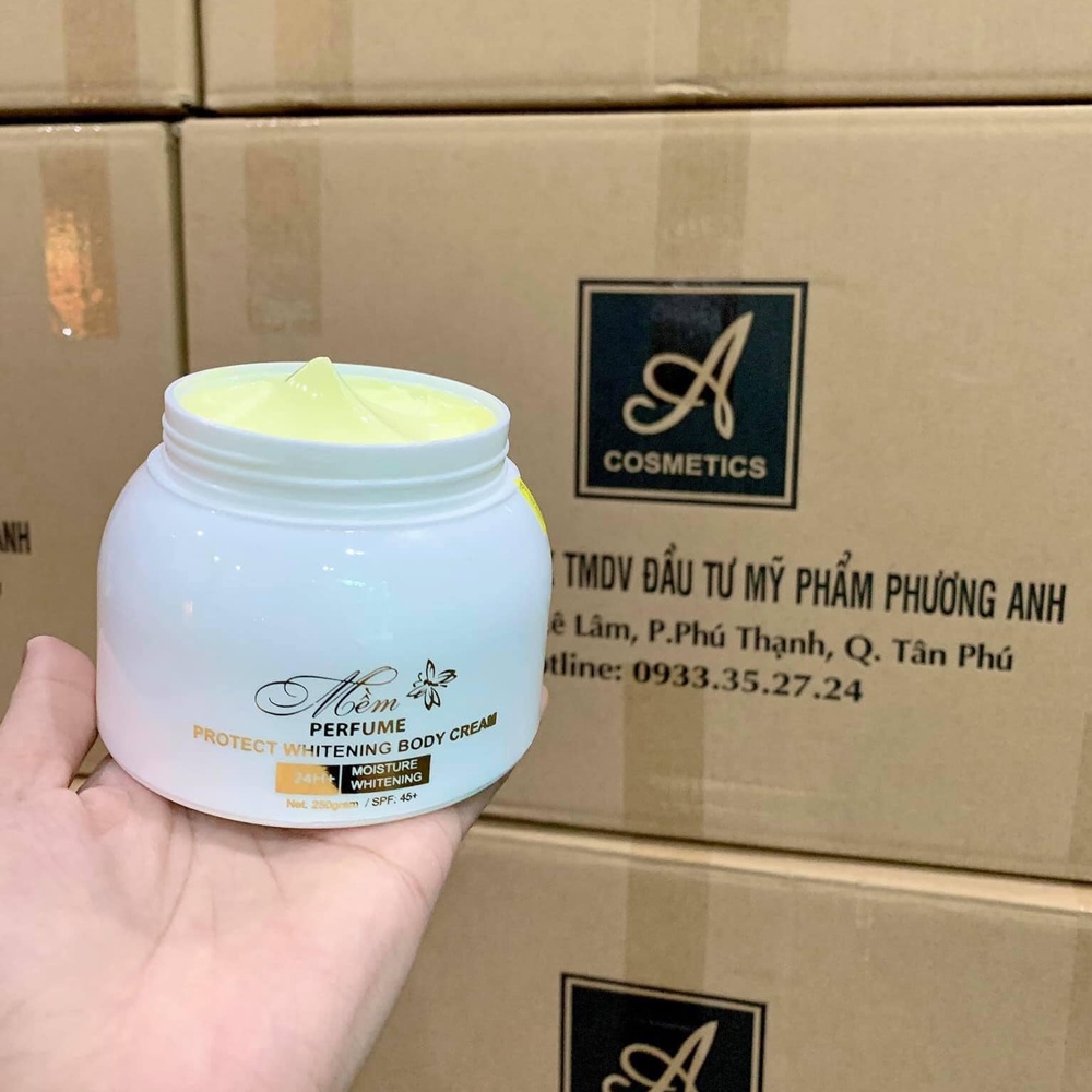 [Chính hãng] Combo Kem Body Mềm Nước Hoa A Cosmetics + Tẩy tế bào sợi dừa non Mỹ phẩm Phương Anh