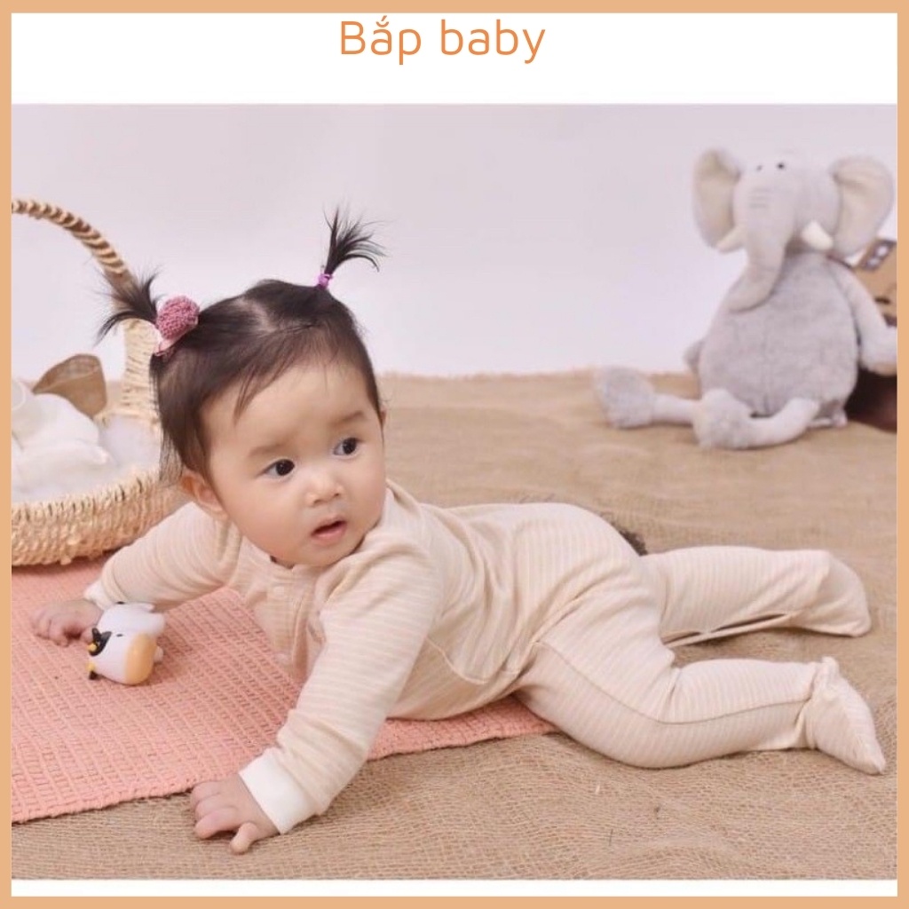 Body cho bé sơ sinh YAKI bộ body sơ sinh có bàn và không có bàn chất vải cotton origanic an toàn cho bé cho bé 0 9 tháng