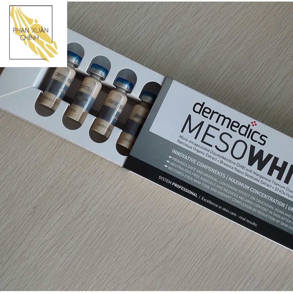 MESO WHITE Phấn Cấy Trắng Da Hàn Quốc Hộp 10 ống Mới