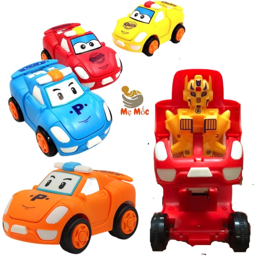Đồ Chơi Xe Ô tô hoặc xe Máy Bay Biến hình thành Robot Chạy Đà Siêu Ngầu Cho Bé Yêu Cười cả ngày - Shop Bố Mốc