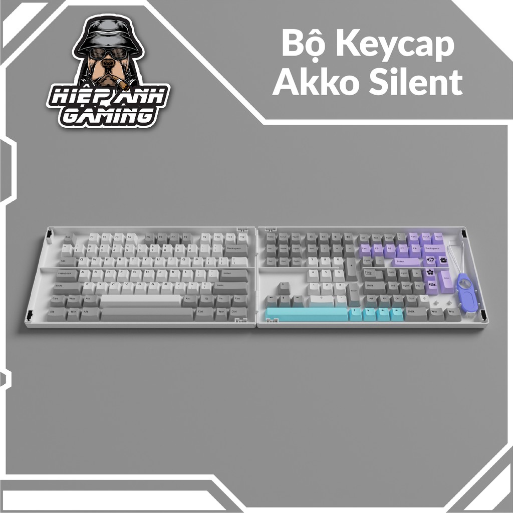 Bộ Keycap AKKO Silent - Cherry Profile dành cho bàn phím cơ
