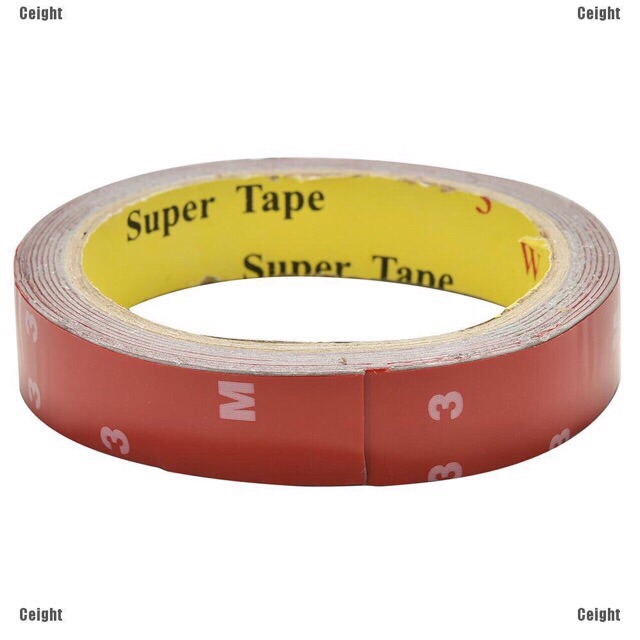 Băng keo 3M siêu dính dán khính,gỗ,mica,thép,kim loại,tường...2 mặt 2cm x 3met