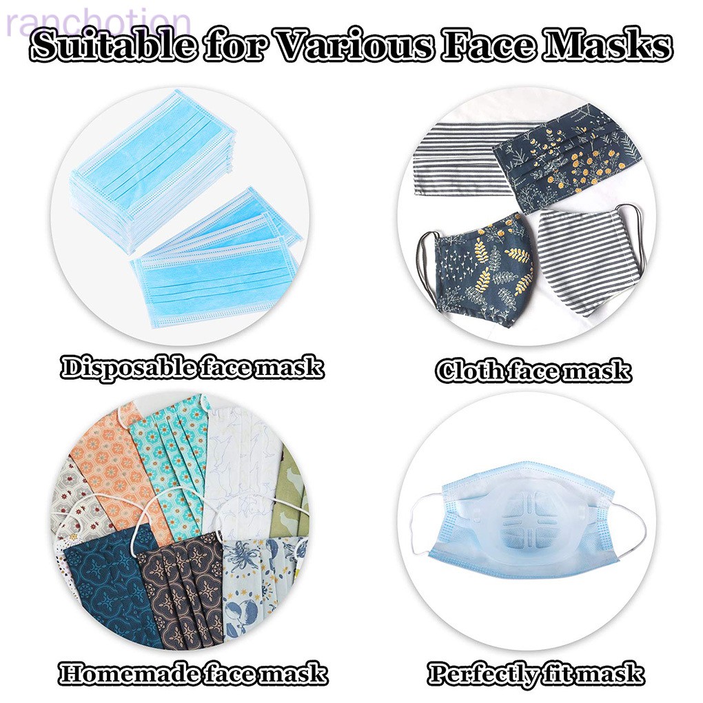 (Hàng Mới Về) Set 4 Khẩu Trang 3d Bằng Silicon Thoáng Khí Chất Lượng Cao