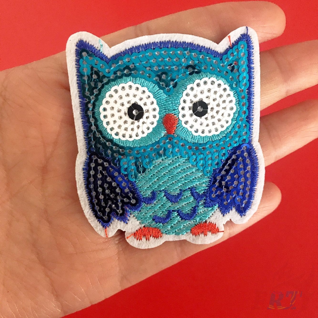 Sticker ủi thêu hình cú mèo xinh xắn