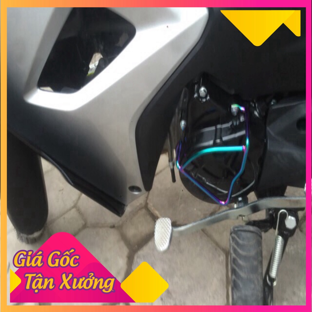 Bảo vệ lốc máy Wave 2007-2021, Wave Rsx, Rs . S, , Wave Blade Wave 50cc inox, titan 7 màu (Ảnh Sp thật)