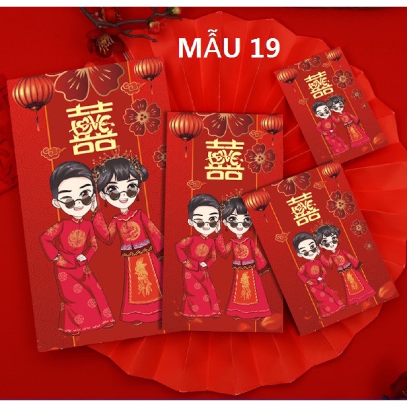 Bao lì xì dùng trong bưng quả đám cưới