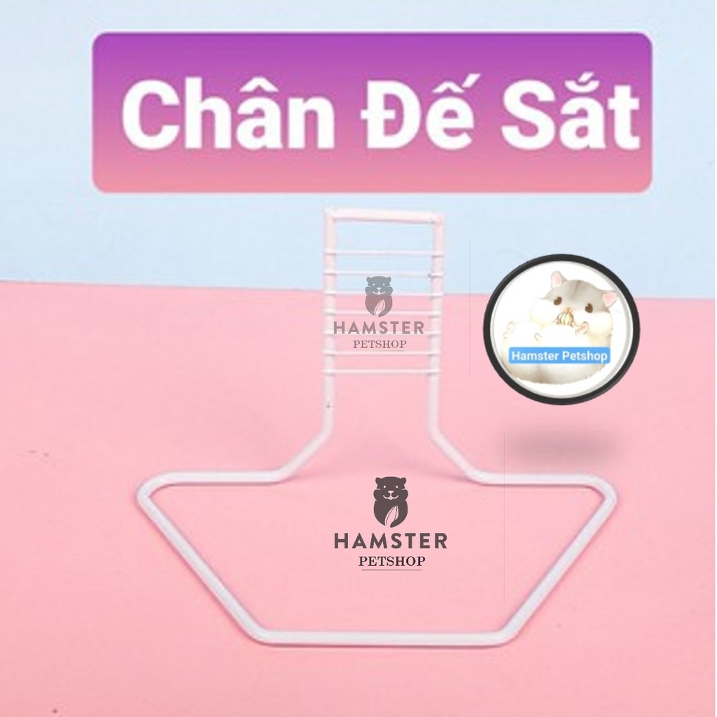 Chân đế sắt gắn wheel 21-23cm cho hamster