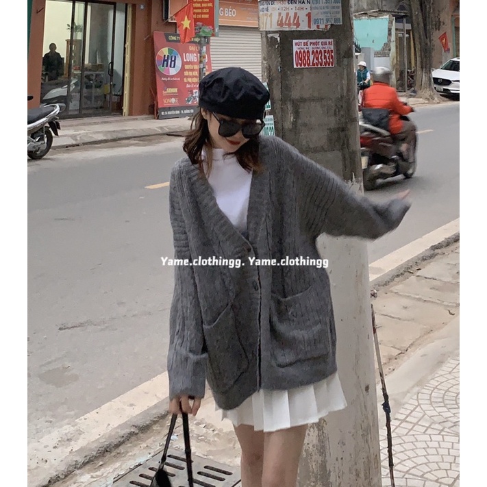 áo cadigan len