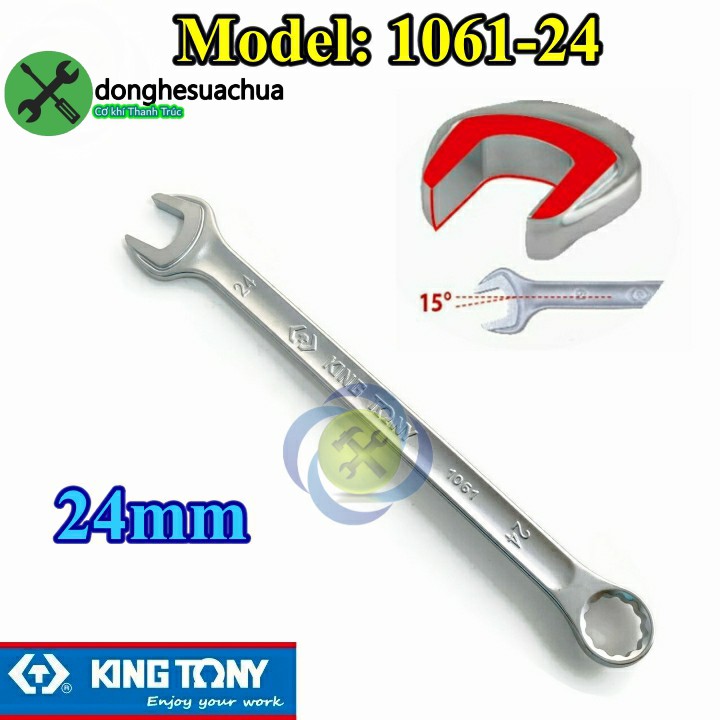 Cờ lê vòng miệng 24mm Kingtony 1061-24 dài 338mm