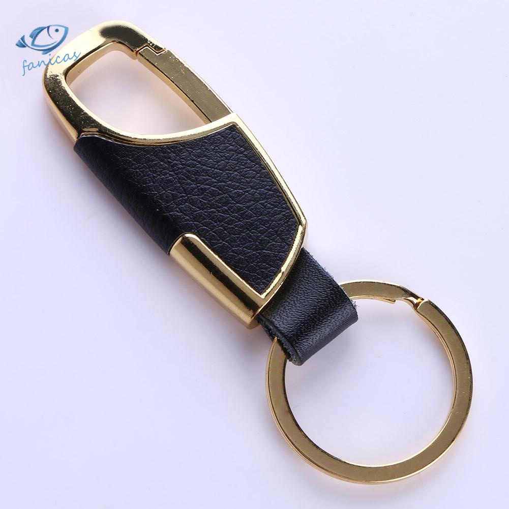 Móc Khóa Kim Loại Phối Da Cho Nam Giá Đỡ