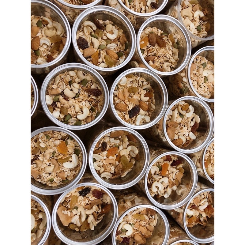 Granola 500g hạt dinh dưỡng không đường mix 7 loại hạt - Hạt dinh dưỡng ăn kiêng không béo