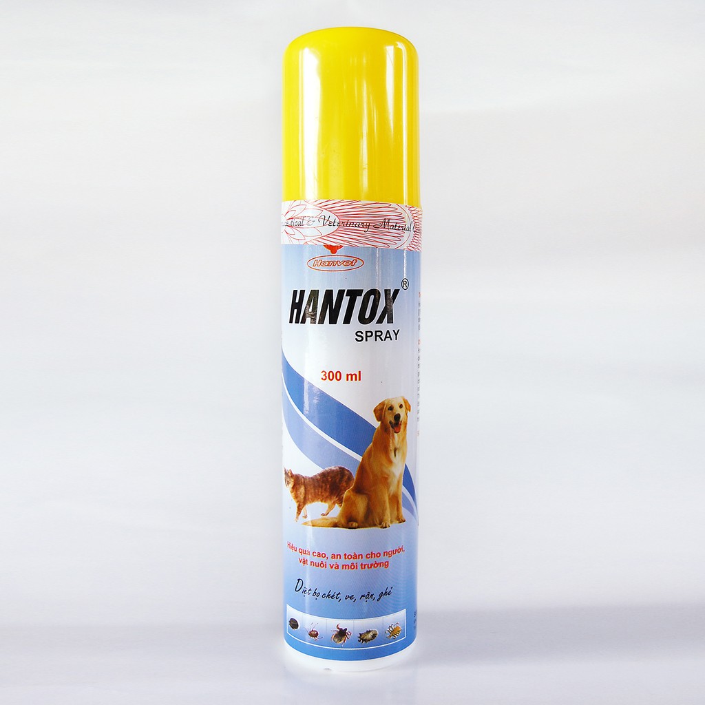 🐜 Chai xịt diệt bọ chét Hantox Spray 300ml - CutePets Phụ kiện thú cưng Pet shop Hà Nội