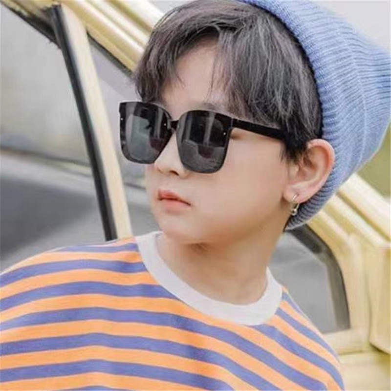 Kính Chống Nắng Chống Tia UV Gọng Vuông Phong Cách Retro Thời Trang Mùa Hè Cho Bé