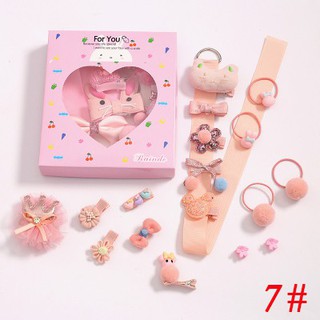 Set 18 Kẹp Tóc Dễ Thương Cho Bé Gái