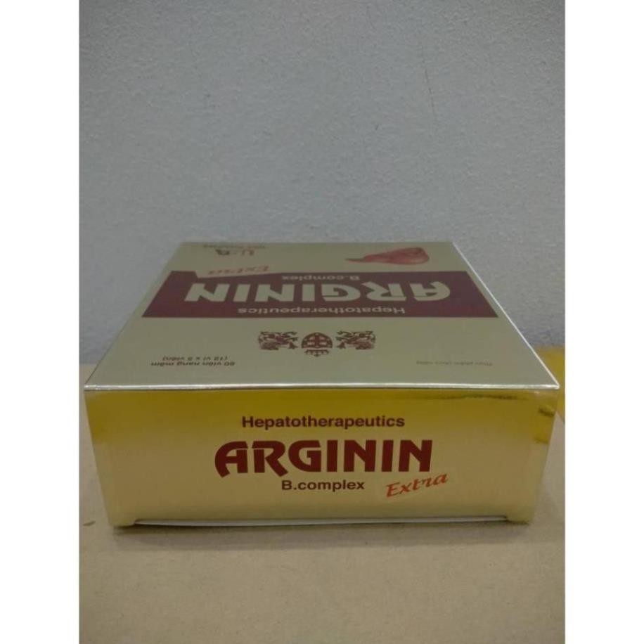 [Viên uống] VIÊN UỐNG BỔ GAN ARGININ B COMPLEX EXTRA CÀ GAI LEO DIỆP HẠ CHÂU ARGININ EXTRA GIẢI ĐỘC GAN HỘP 60 VIÊN