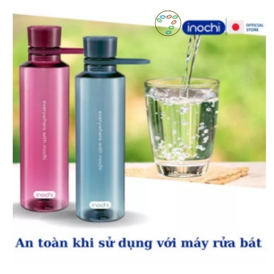 Bình Nước Thể thao cao cấp KITA ACTIVE INOCHI Chất liệu nhựa nguyên sinh, kháng khuẩn 500