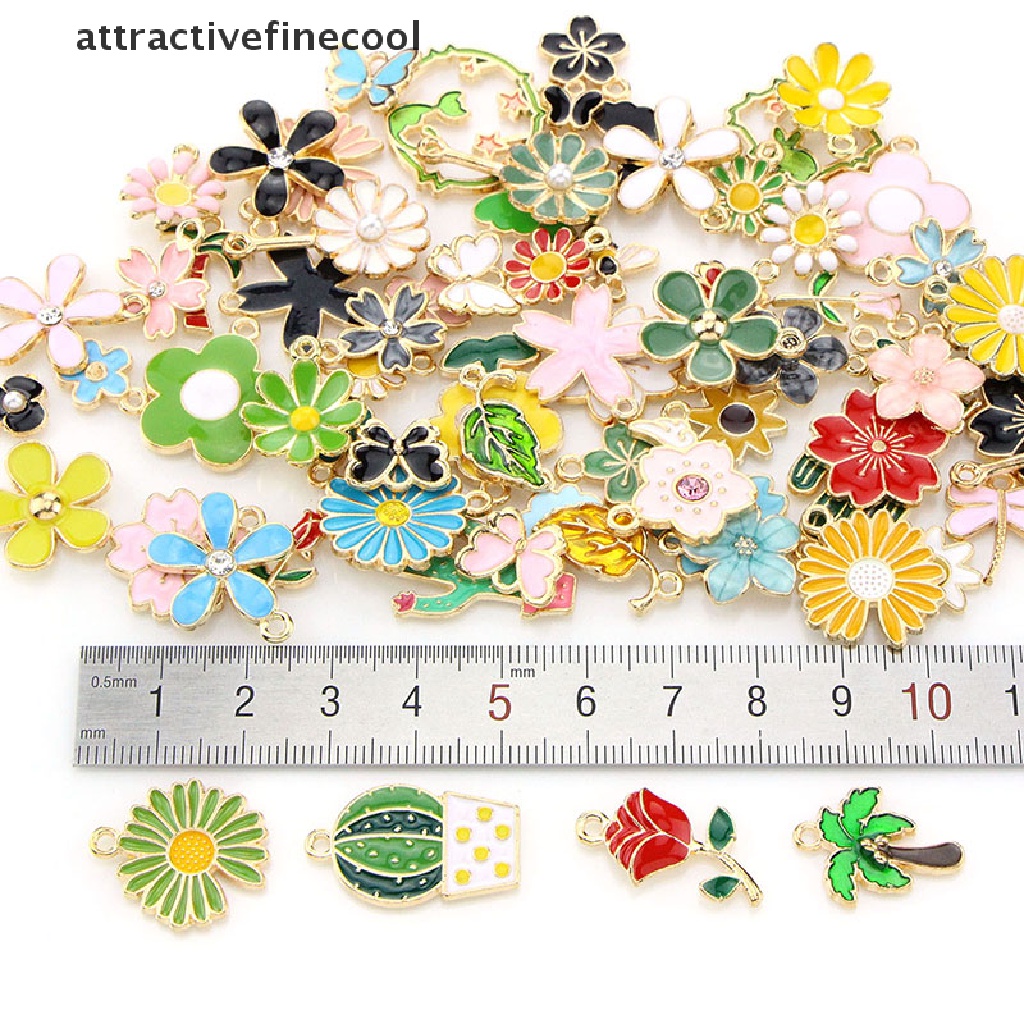 Set 100 / 120 Mặt Dây Chuyền Hình Côn Trùng Nhiều Màu Sắc